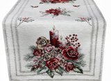 Vianočný gobelínový behúň na stôl 40x180 cm Chenille IT015