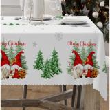 Vianočný obrus na stôl Škriatkovia 7