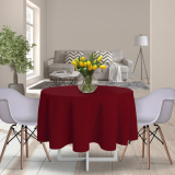 Obrus okrúhly Classic Ø 140 cm bordový