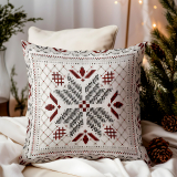 Vianočná gobelínová obliečka na vankúš Trikot 42x42 cm Chenille IT024