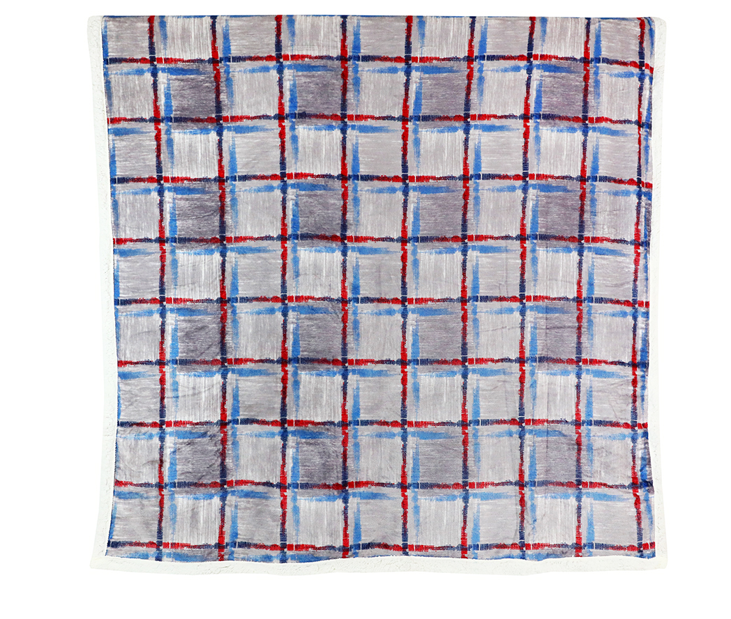 Zateplená deka Fashion 160x210 cm modro-šedá
