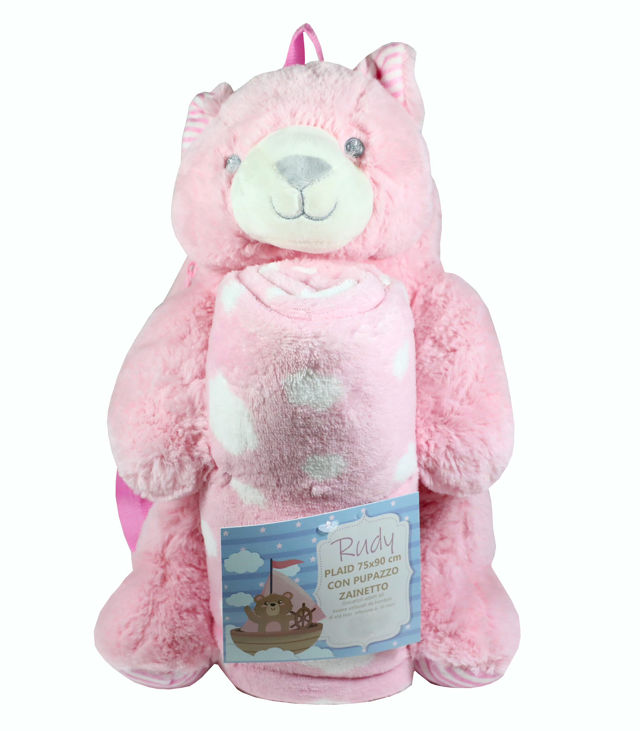 Detský batoh medvedík s dekou 