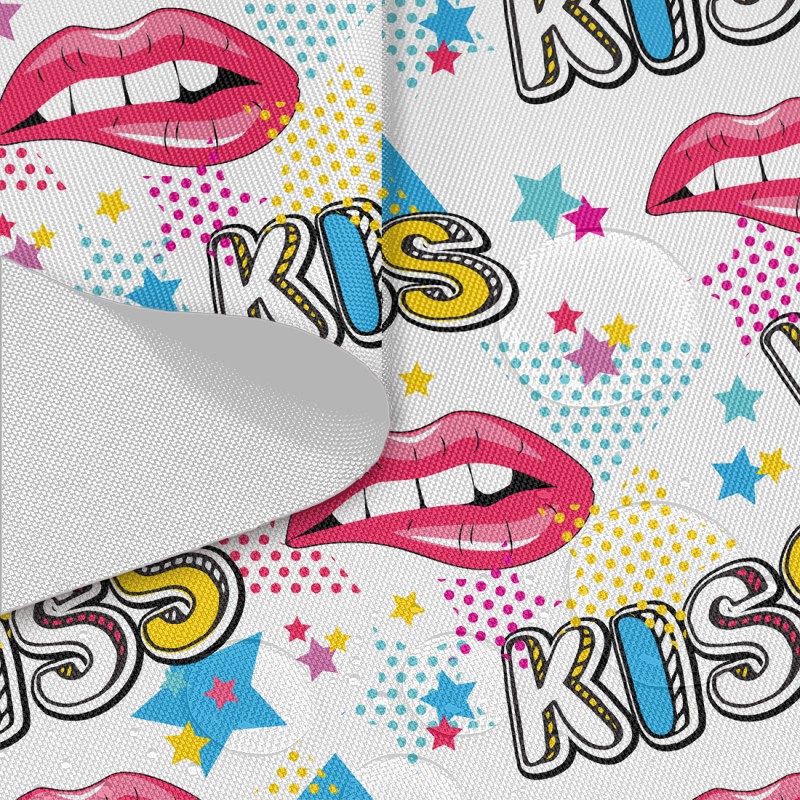 Vodeodolná vzorovaná látka MIGD19602 Kiss, šírka 160 cm