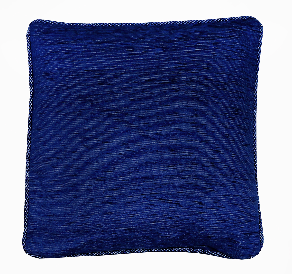 Gobelínová obliečka na vankúš s dekoračným lémom modrá 42x42 cm Chenille IT150