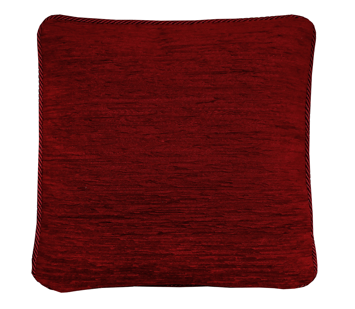 Gobelínová obliečka na vankúš s dekoračným lémom bordová 42x42 cm Chenille IT150