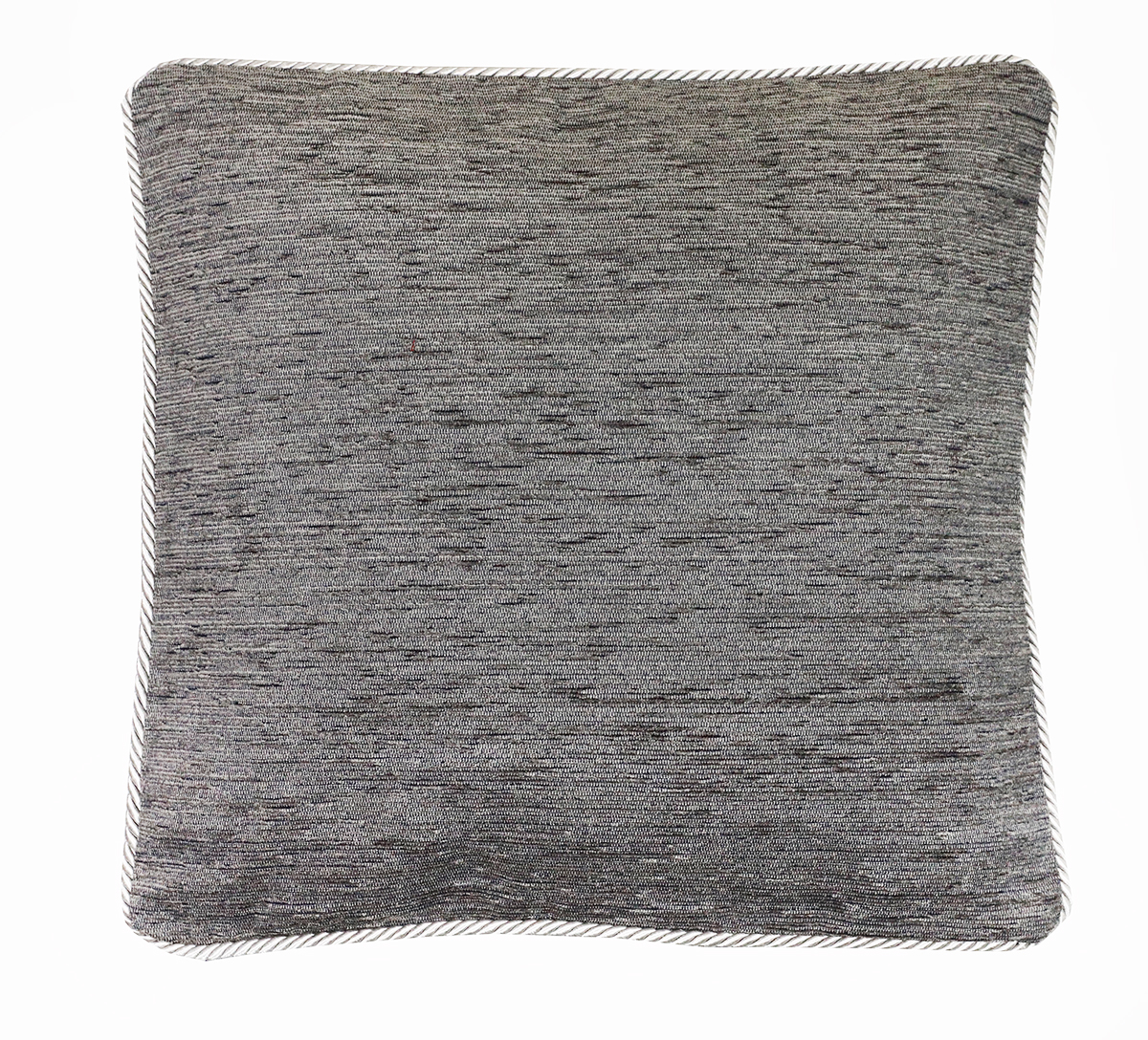 Gobelínová obliečka na vankúš s dekoračným lémom šedá 42x42 cm Chenille IT150