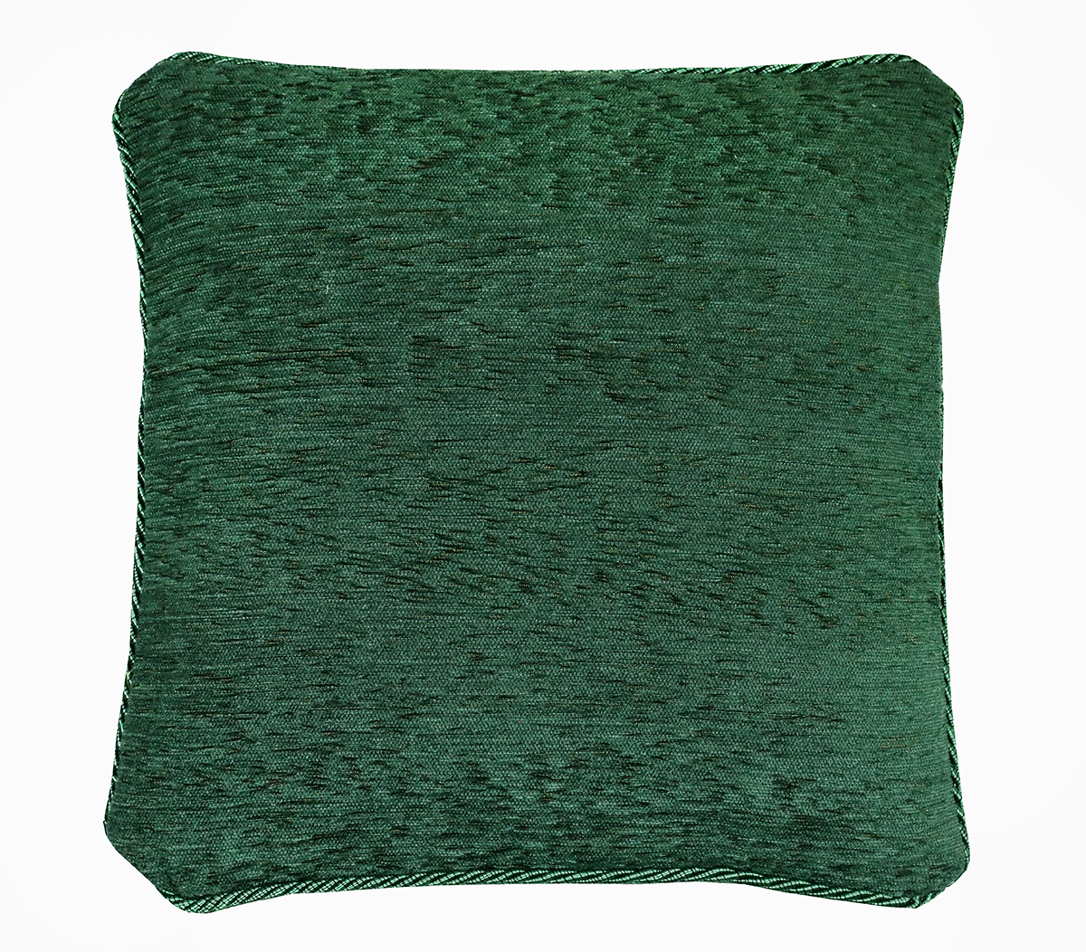 Gobelínová obliečka na vankúš s dekoračným lémom tmavozelená 42x42 cm Chenille IT150