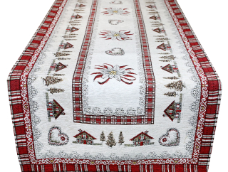 Vianočný gobelínový behúň na stôl 40x180 cm Chenille IT032