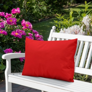 Záhradný vankúš vodeodolný 50x70 cm červený