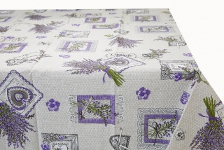 Obrus levanduľové kytice 90x90 cm Made in Italy