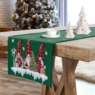 Vianočný behúň na stôl Škriatkovia 4