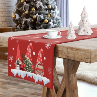 Vianočný behúň na stôl Škriatkovia 6