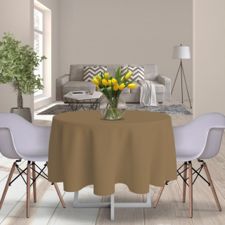 Obrus okrúhly Classic Ø 140 cm béžový