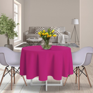 Obrus okrúhly Classic Ø 140 cm tmavoružový