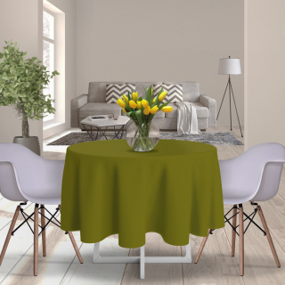 Obrus okrúhly Classic Ø 140 cm olivovo zelený