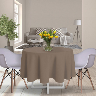 Obrus okrúhly Classic Ø 140 cm mocca