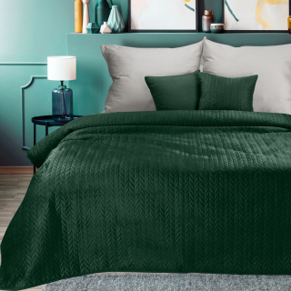 Zamatový prehoz na posteľ Luiz4 zelený new
